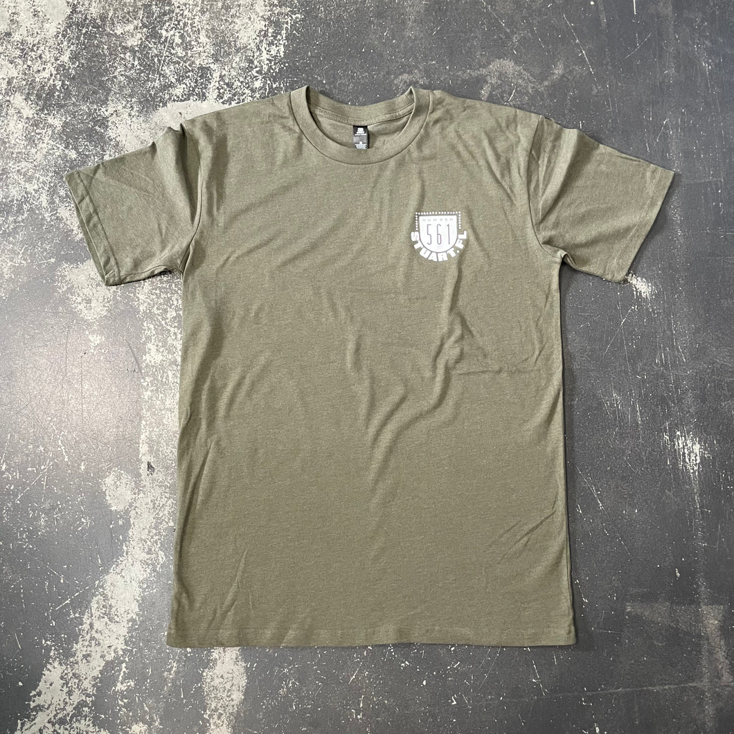 561 T-Shirt Volclay Heather Olive/White