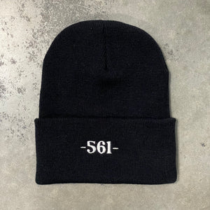 561 Beanie Port Logo Black/White