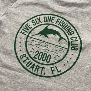 561 T-shirt Fishing Club Heather Grey/Forest Green