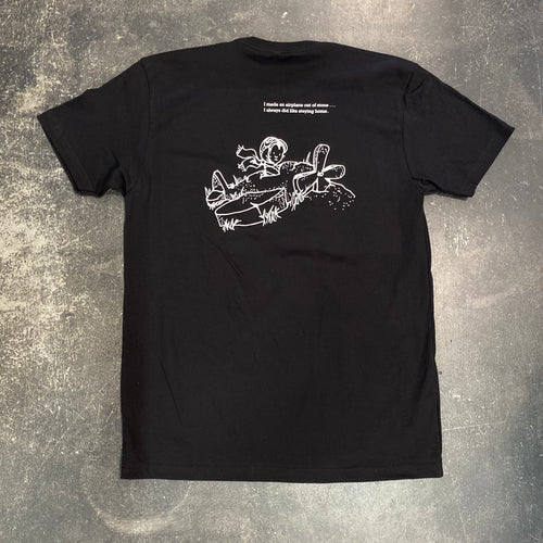 561 T-Shirt Airplane Black/White