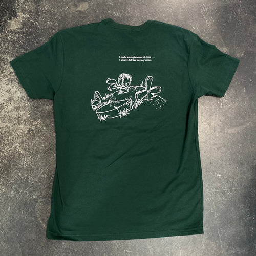 561 T-Shirt Airplane Green/White