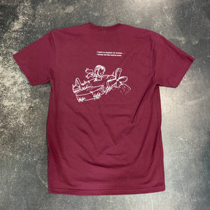 561 T-Shirt Airplane Burgundy/White