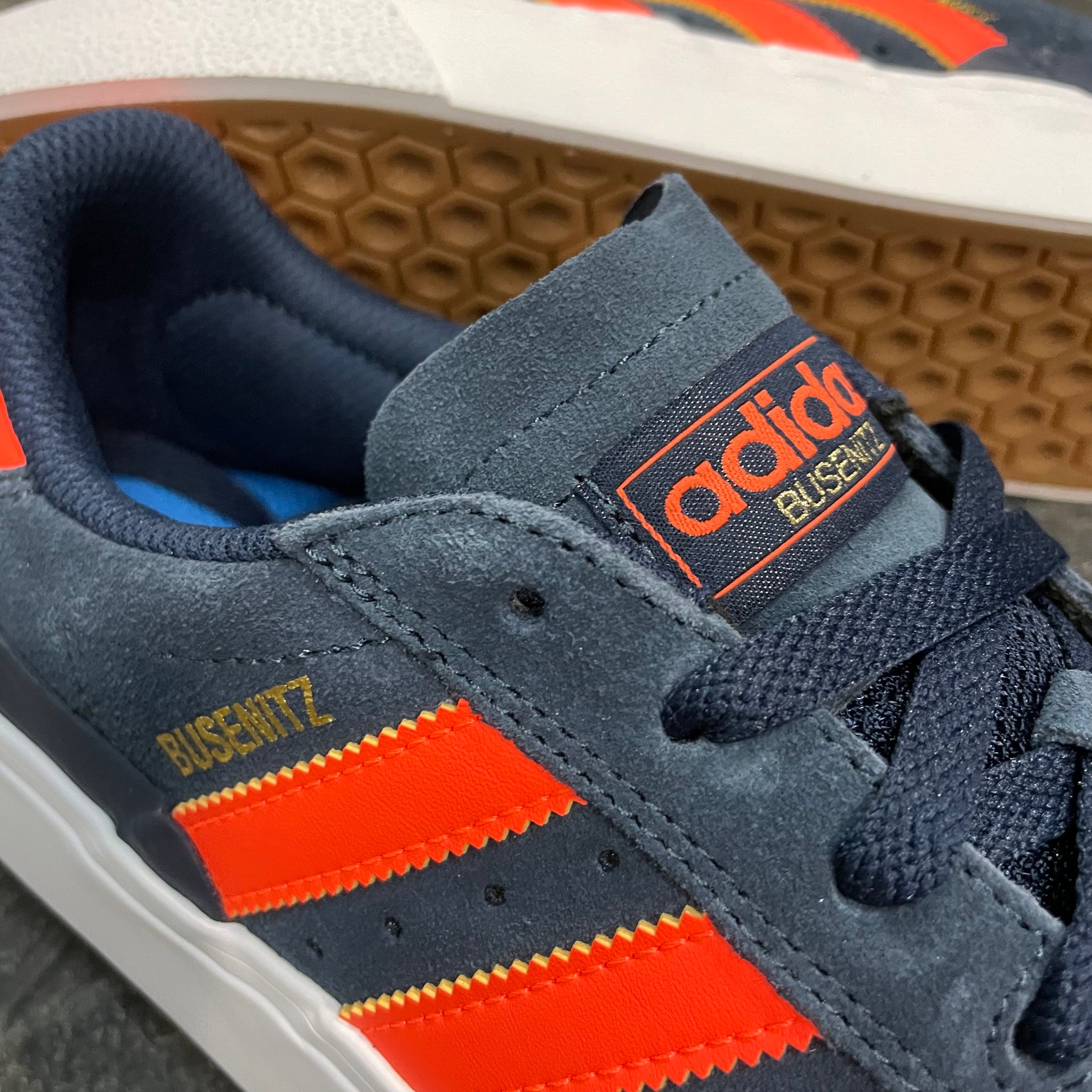 Adidas Busenitz Vulc II Navy Orange Gold 561 Skate