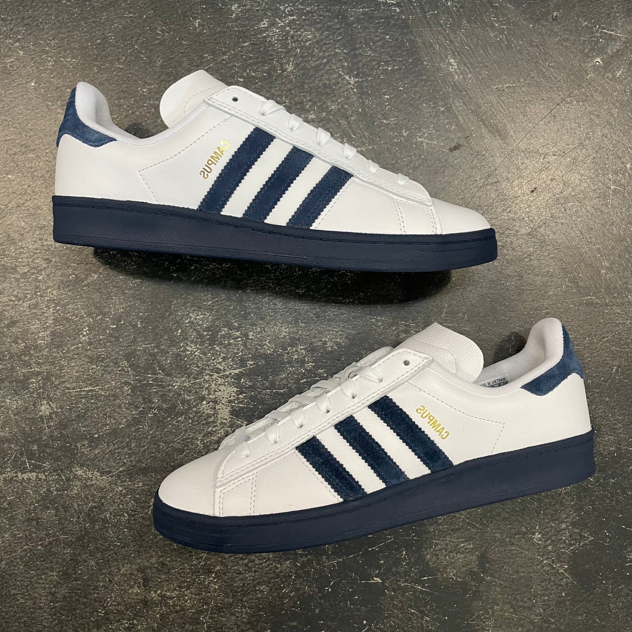 Adidas Campus ADV White Navy 561 Skate