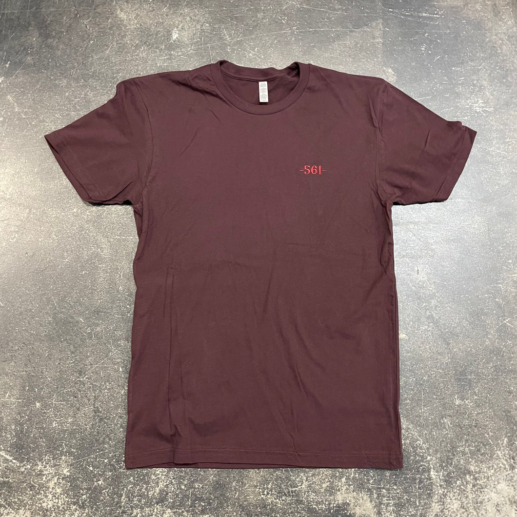 561 T-Shirt Port Logo Wine/Burgundy
