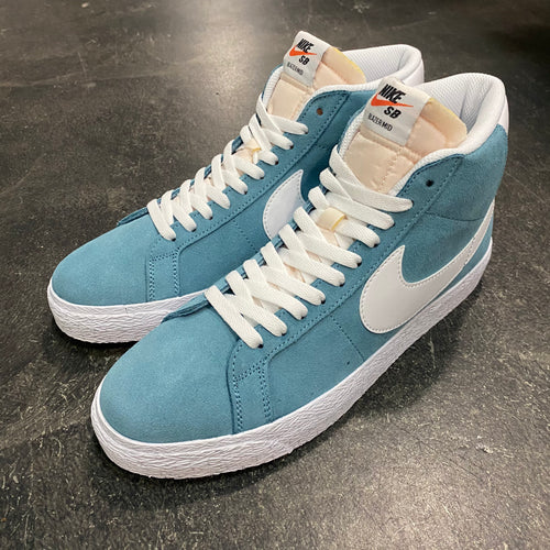 Nike SB Blazer Mid Cerulean/White SALE