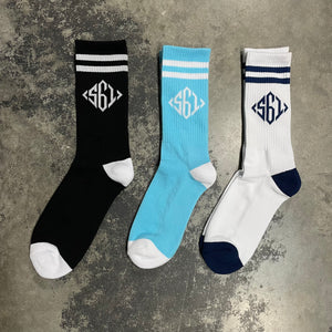 561 Socks Diamond Monogram Logo