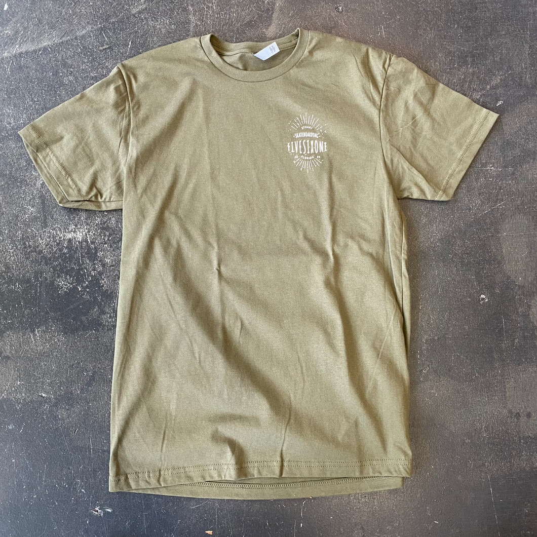 561 T-Shirt Badge Olive/White