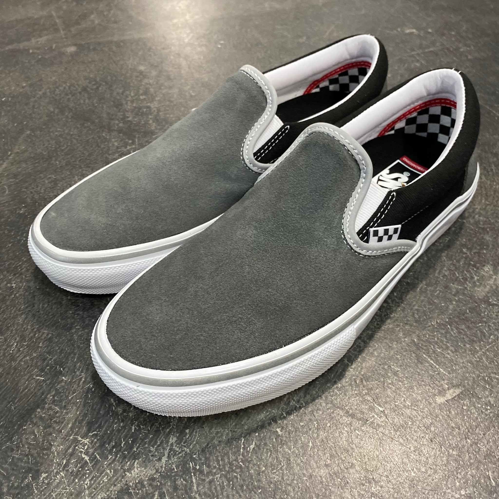 Vans Skate Slip On Reflective Black Grey 561 Skate