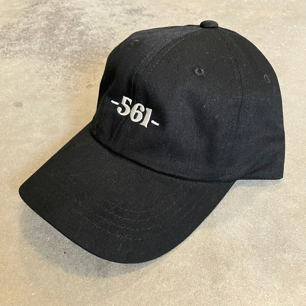 561 Hat Dad Cap Port Logo Black/White