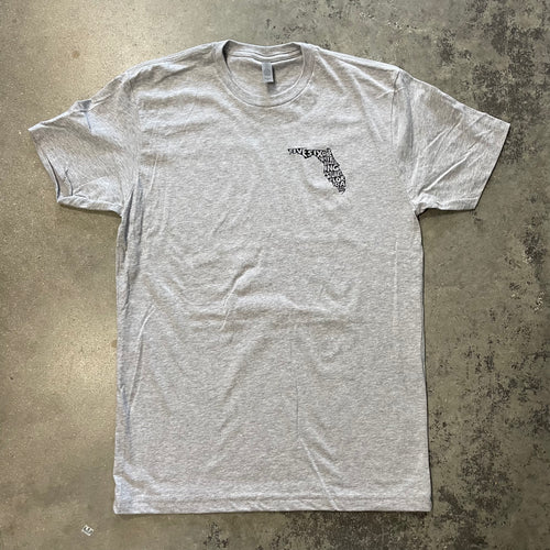 561 T-Shirt Florida Fill Heather Grey/Black