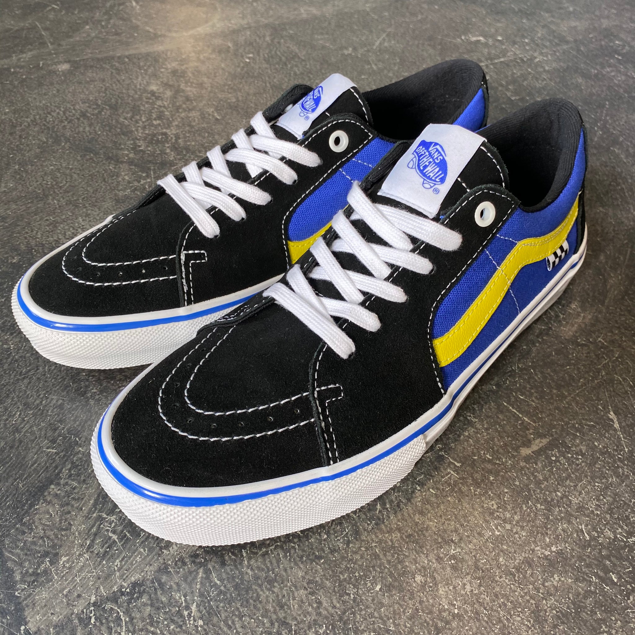 Vans Skate Sk8 Low Black/Dazzling Blue SALE – 561 Skate