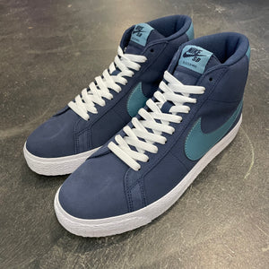 Nike SB Blazer Mid Midnight Navy/Aqua SALE
