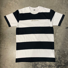 561 T-shirt Striped Fish Script Navy/White/Silver