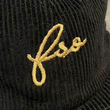 561 Hat Cord Unstructured FSO Script Black/Gold