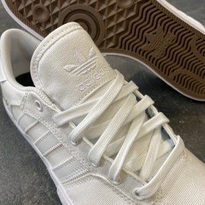 Adidas white canvas sneakers hot sale