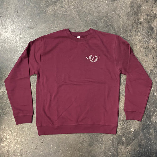 561 Sweatshirt Crewneck Numeral Maroon/White