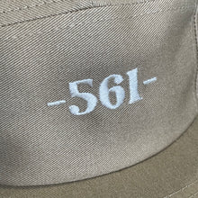 561 Hat 5 Panel Port Logo Khaki/White