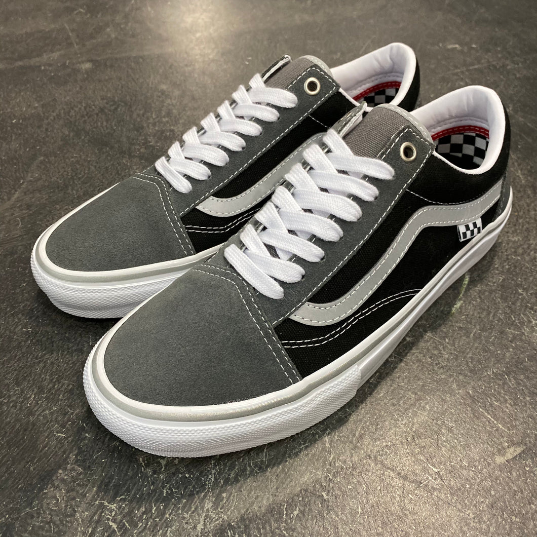 Gray an top black vans