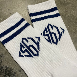 561 Socks Diamond Monogram Logo