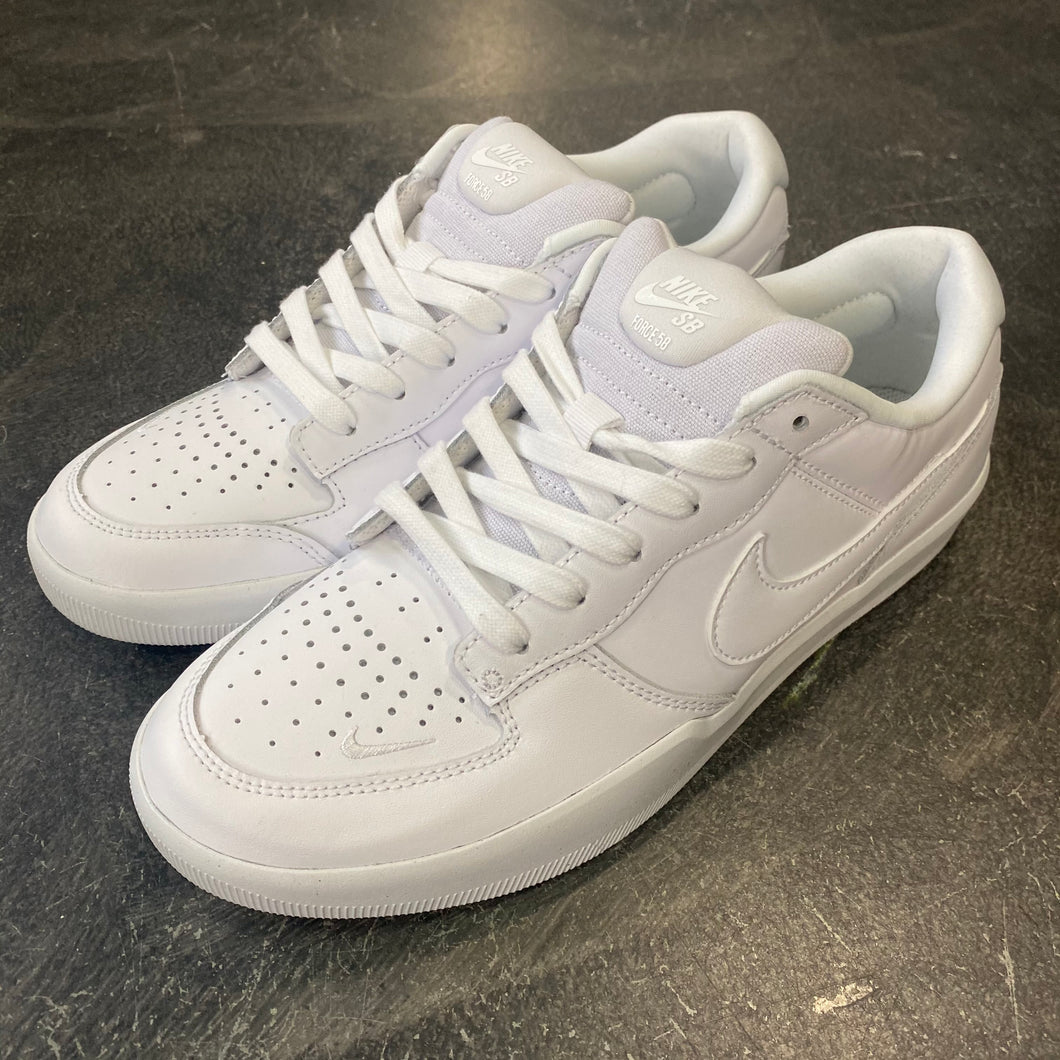 Nike SB Force 58 Premium Leather White/White/White