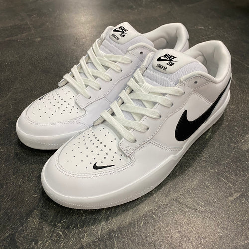 Nike SB Force 58 PRM Leather White/Black SALE