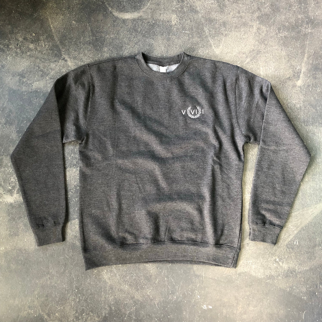 561 Sweatshirt Crewneck Numeral Charcoal Heather/White