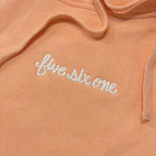 561 Sweatshirt Hoodie Fish Script Peach/White